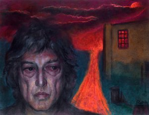 Portret van Sir Tom Stoppard door Zsuzsi Roboz